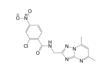benzamide, 2-chloro-N-[(5,7-dimethyl[1,2,4]triazolo[1,5-a]pyrimidin-2-yl)methyl]-4-nitro-