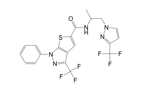 1H-thieno[2,3-c]pyrazole-5-carboxamide, N-[1-methyl-2-[3-(trifluoromethyl)-1H-pyrazol-1-yl]ethyl]-1-phenyl-3-(trifluoromethyl)-