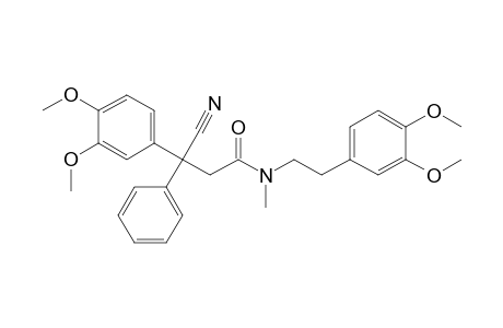 3-cyano-3-(3,4-dimethoxyphenyl)-N-homoveratryl-N-methyl-3-phenyl-propionamide