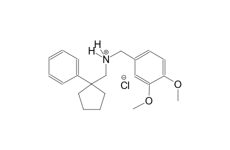 benzenemethanaminium, 3,4-dimethoxy-N-[(1-phenylcyclopentyl)methyl]-, chloride
