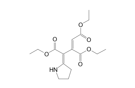 Diethyl E-3-ethoxycarbonyl-4-[(Z)-pyrrolidin-2-ylidene)-2-pentenedioate