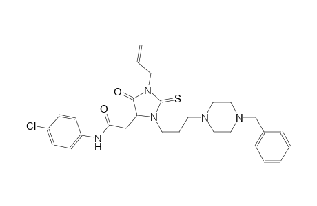 2-{1-allyl-3-[3-(4-benzyl-1-piperazinyl)propyl]-5-oxo-2-thioxo-4-imidazolidinyl}-N-(4-chlorophenyl)acetamide