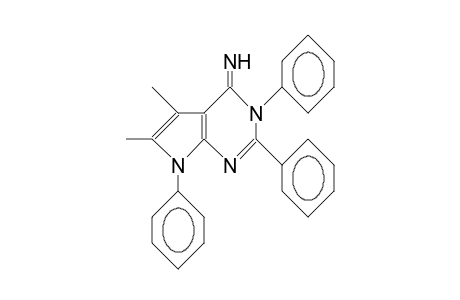 3,7-Dihydro-5,6-dimethyl-2,3,7-triphenyl-4H-pyrrolo(2,3-D)pyrimidin-4-imine
