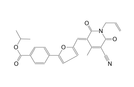 benzoic acid, 4-[5-[(E)-(5-cyano-1,6-dihydro-4-methyl-2,6-dioxo-1-(2-propenyl)-3(2H)-pyridinylidene)methyl]-2-furanyl]-, 1-methylethyl ester