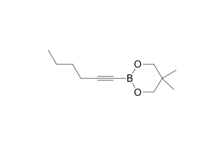 2-hex-1-ynyl-5,5-dimethyl-1,3,2-dioxaborinane