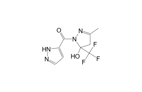 3-methyl-1-(1H-pyrazol-5-ylcarbonyl)-5-(trifluoromethyl)-4,5-dihydro-1H-pyrazol-5-ol
