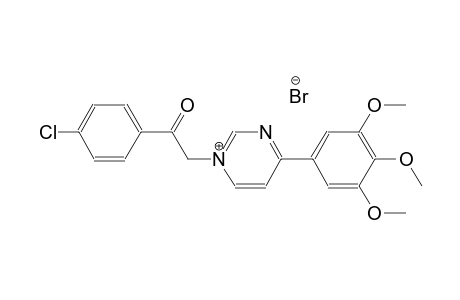 1-[2-(4-chlorophenyl)-2-oxoethyl]-4-(3,4,5-trimethoxyphenyl)pyrimidin-1-ium bromide
