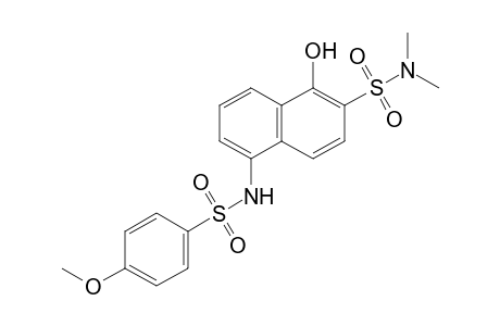 2-Naphthalenesulfonamide, 1-hydroxy-5-[[(4-methoxyphenyl)sulfonyl]amino]-N,N-dimethyl-