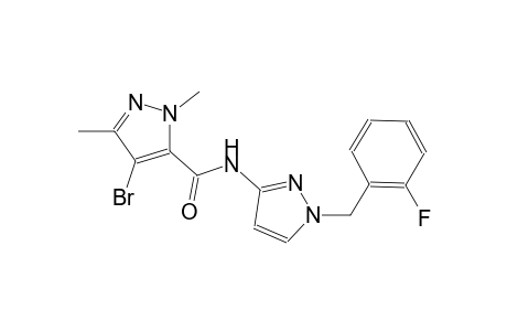 4-bromo-N-[1-(2-fluorobenzyl)-1H-pyrazol-3-yl]-1,3-dimethyl-1H-pyrazole-5-carboxamide