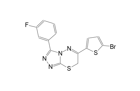 6-(5-bromo-2-thienyl)-3-(3-fluorophenyl)-7H-[1,2,4]triazolo[3,4-b][1,3,4]thiadiazine