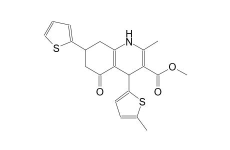2-Methyl-4-(5-methyl-2-thiophenyl)-5-oxo-7-thiophen-2-yl-4,6,7,8-tetrahydro-1H-quinoline-3-carboxylic acid methyl ester