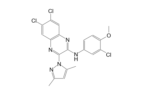 2-quinoxalinamine, 6,7-dichloro-N-(3-chloro-4-methoxyphenyl)-3-(3,5-dimethyl-1H-pyrazol-1-yl)-