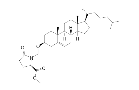 1-[3'-.beta.-Choles-5'-en-3'-oxymethyl]methyl-(5R)-2-pyrrolidone-5-carboxylate