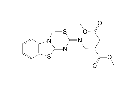3-Methyl-2-[methylthio(2,3-bis(methoxycarbonyl)propylimino)methylimino]-2,3-dihydrobenzothiazole