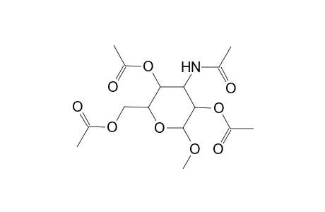 Methyl 2,4,6-tri-O-acetyl-3-(acetylamino)-3-deoxyhexopyranoside