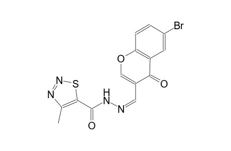 N'-[(Z)-(6-bromo-4-oxo-4H-chromen-3-yl)methylidene]-4-methyl-1,2,3-thiadiazole-5-carbohydrazide