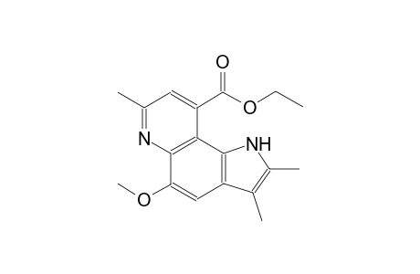 9-Ethoxycarbonyl-5-methoxy-2,3,7-trimethyl-1H-pyrrolo[2,3-f]quinoline