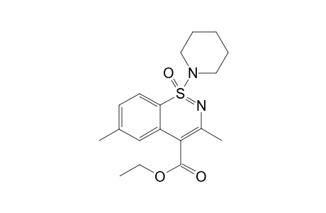 Ethyl 3,6-dimethyl-1-(piperidin-1-yl)benzo[e][1,2]thiazine-4-carboxylate 1-oxide