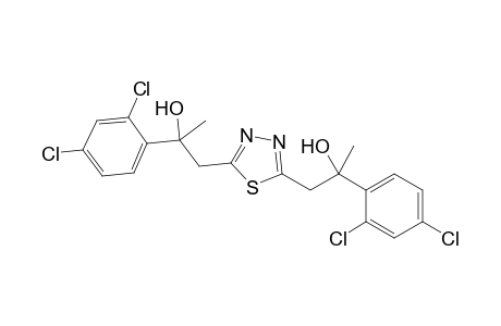 2-(2,4-dichlorophenyl)-1-[5-[2-(2,4-dichlorophenyl)-2-hydroxy-propyl]-1,3,4-thiadiazol-2-yl]propan-2-ol