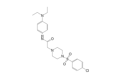 1-piperazineacetamide, 4-[(4-chlorophenyl)sulfonyl]-N-[4-(diethylamino)phenyl]-