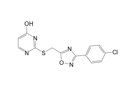 2-{{[3-(p-chlorophenyl)-1,2,4-oxadiazol-5-yl]methyl}thio}-4-pyrimidinol