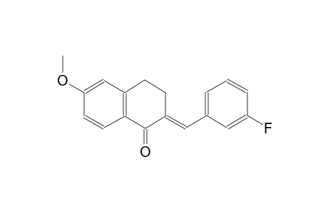 (2E)-2-(3-fluorobenzylidene)-6-methoxy-3,4-dihydro-1(2H)-naphthalenone