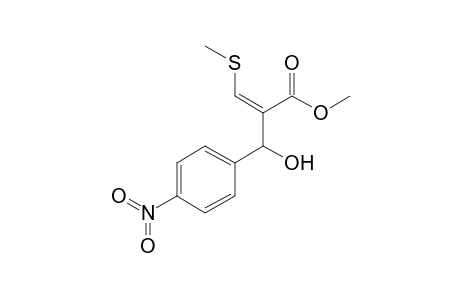 Methyl (Z)-2-[1-hydroxy-1-(4-nitrophenyl)methyl]-3-methylsulfanyl acrylate