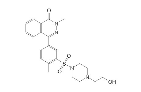 4-(3-{[4-(2-hydroxyethyl)-1-piperazinyl]sulfonyl}-4-methylphenyl)-2-methyl-1(2H)-phthalazinone