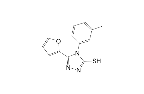 5-(2-furyl)-4-(3-methylphenyl)-4H-1,2,4-triazole-3-thiol
