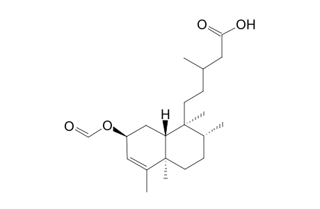 (1S,2R,4aR,7S,8aR)-7-(Formyloxy)-octahydro-.beta.,1,2,4a,5-pentamethylnaphthalene-1-pentanoic Acid