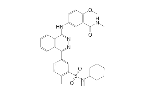 5-[(4-{3-[(cyclohexylamino)sulfonyl]-4-methylphenyl}-1-phthalazinyl)amino]-2-methoxy-N-methylbenzamide