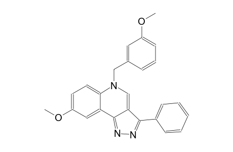5H-pyrazolo[4,3-c]quinoline, 8-methoxy-5-[(3-methoxyphenyl)methyl]-3-phenyl-