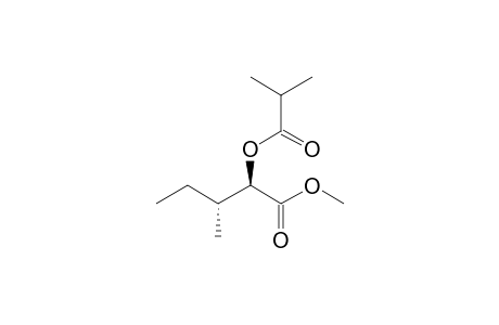 Methyl (2RS, 3RS)- 2-isobutyryloxy-3-methylpentanoate