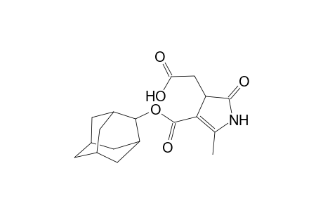 Acetic acid, 2-[2,3-dihydro-4-(2-adamantyloxycarbonyl)-5-methyl-2-oxo-pyrrol-3-yl]-