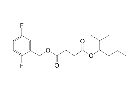 Succinic acid, 2,5-difluorobenzyl 2-methylhex-3-yl ester