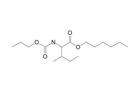 L-Isoleucine, N-propoxycarbonyl-, hexyl ester