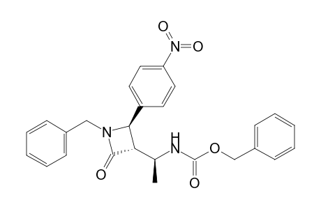 (phenylmethyl) N-[(1S)-1-[(2R,3S)-2-(4-nitrophenyl)-4-oxidanylidene-1-(phenylmethyl)azetidin-3-yl]ethyl]carbamate