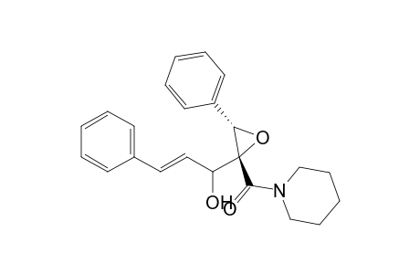 N-[(2R*,3S*)-2,3-Epoxy-2-(1-hydroxy-3-phenyl-2-propenyl)-3-phenylpropanoyl]piperidine