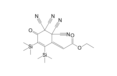 (Z)-2,3-Bis(trimethylsilyl)-4-(ethoxycarbonylmethylene)-5,5,6,6-tetracyanocyclohex-2-en-1-one