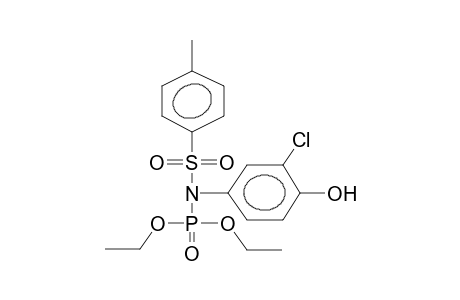 DIETHYL-N-(4-HYDROXY-3-CHLOROPHENYL)-N-TOSYLAMIDOPHOSPHATE