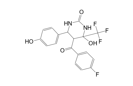 2(1H)-pyrimidinone, 5-(4-fluorobenzoyl)tetrahydro-4-hydroxy-6-(4-hydroxyphenyl)-4-(trifluoromethyl)-