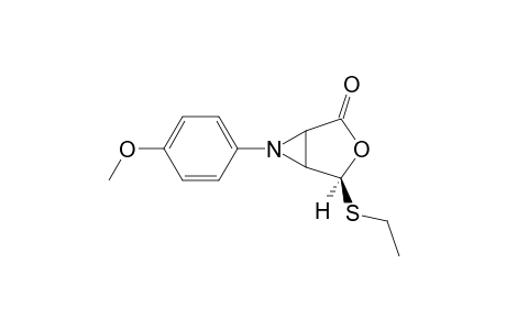 (S)-1-(p-Methoxyphenyl)-4-exo-ethylthio-1H,4H-furo[3,4-b]aziridin-2-one