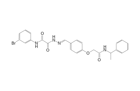 N-(3-bromophenyl)-2-oxo-2-[(2E)-2-(4-{2-oxo-2-[(1-phenylethyl)amino]ethoxy}benzylidene)hydrazino]acetamide