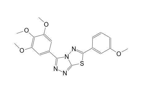 6-(3-methoxyphenyl)-3-(3,4,5-trimethoxyphenyl)[1,2,4]triazolo[3,4-b][1,3,4]thiadiazole