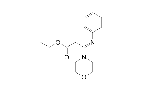 ETHYL-3-MORPHOLINO-3-PHENYLIMINOPROPANOATE