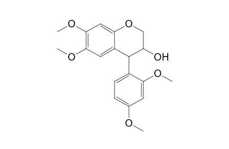 3,4-Dihydro-6,7-dimethoxy-4-(2,4-dimethoxyphenyl)-2H-1-benzopyran-3-ol