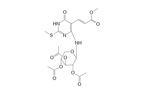 1,6-Dihydro-5-[2"-(methoxycarbonyl)viny]-2-(methylthio)-4-{[2',3',4'-tris( O-acetyl)-.beta.-D-xylopyranosyl]amino}-6-oxopyrimidine