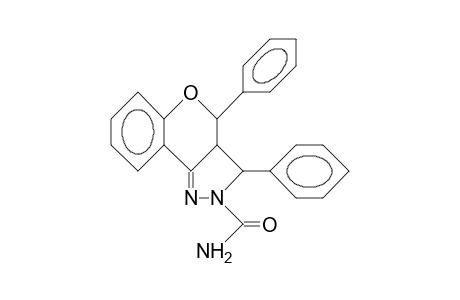 cis-3-H,3a-H-2-Carbamoyl-3,4-diphenyl-2,3,3a,4-T etrahydro(1)benzopyrano(4,3-C)pyrazole