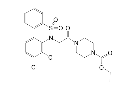 1-piperazinecarboxylic acid, 4-[[(2,3-dichlorophenyl)(phenylsulfonyl)amino]acetyl]-, ethyl ester