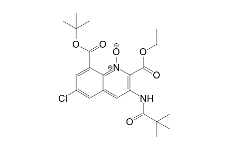 8-tert-Butyl 2-Ethyl 3-[(2,2-dimethylpropanoyl)amino]-6-chloro-quinoline-2,8-dicarboxylate 1-oxide